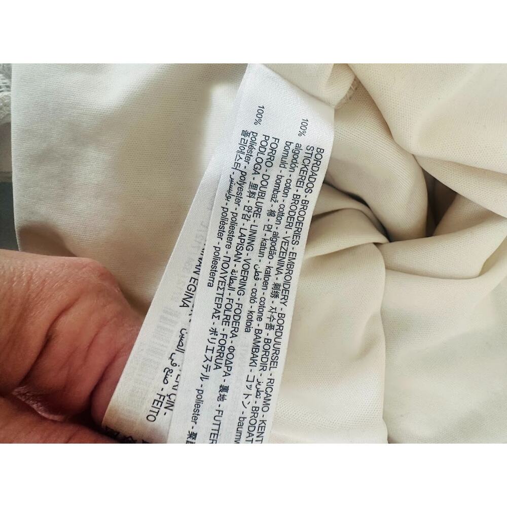 Zara Cream Lace Midi Slip Dress Size L Romantic Fairy Feminine Boho Wedding - Picture 10 of 11